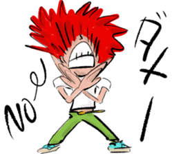 Redhead sticker #13333695