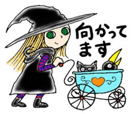 Autumn witch sticker #13334266