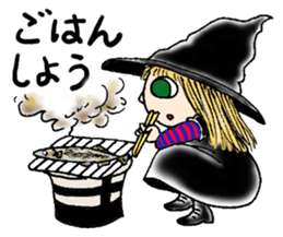 Autumn witch sticker #13334278