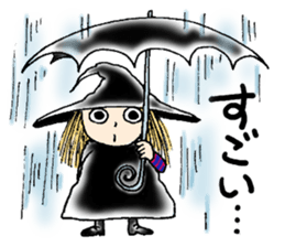 Autumn witch sticker #13334279