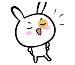 Puff rabbit Puff rabbit sticker #13336690