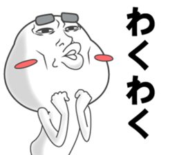 sticker of a straight face part2 sticker #13336706