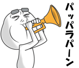 sticker of a straight face part2 sticker #13336733