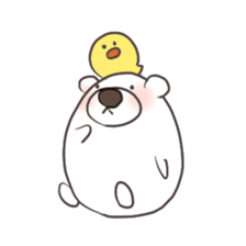 Cute cute polar bear sticker #13337887