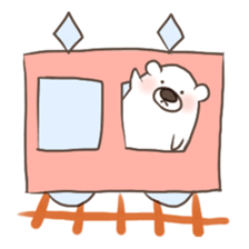 Cute cute polar bear sticker #13337889