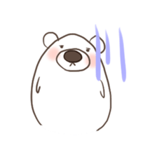 Cute cute polar bear sticker #13337905