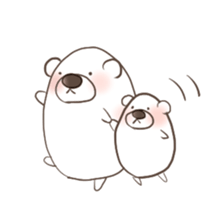 Cute cute polar bear sticker #13337909