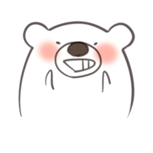 Cute cute polar bear sticker #13337916