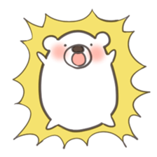 Cute cute polar bear sticker #13337917