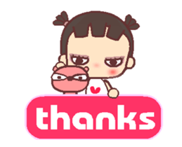 My little bad girl A2 sticker #13338817