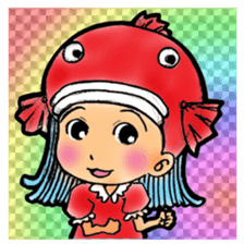 Glittering goldfish-chan sticker #13339152