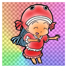 Glittering goldfish-chan sticker #13339154