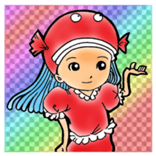 Glittering goldfish-chan sticker #13339157