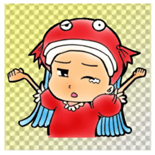 Glittering goldfish-chan sticker #13339159