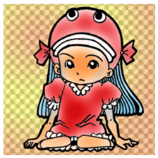 Glittering goldfish-chan sticker #13339167