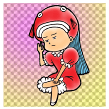 Glittering goldfish-chan sticker #13339168