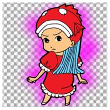 Glittering goldfish-chan sticker #13339169