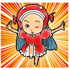 Glittering goldfish-chan sticker #13339170