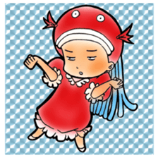 Glittering goldfish-chan sticker #13339171