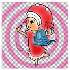 Glittering goldfish-chan sticker #13339174