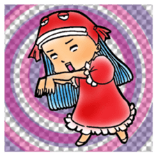 Glittering goldfish-chan sticker #13339175