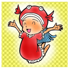 Glittering goldfish-chan sticker #13339176