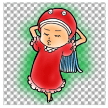 Glittering goldfish-chan sticker #13339177