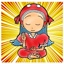 Glittering goldfish-chan sticker #13339182