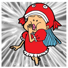 Glittering goldfish-chan sticker #13339183