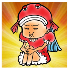 Glittering goldfish-chan sticker #13339184