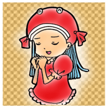 Glittering goldfish-chan sticker #13339186