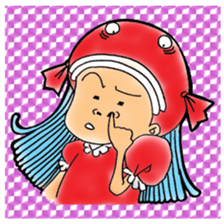 Glittering goldfish-chan sticker #13339189