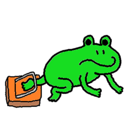 Secret of the frog ZERO. sticker #13339294