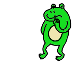 Secret of the frog ZERO. sticker #13339295