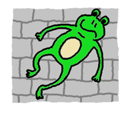 Secret of the frog ZERO. sticker #13339296