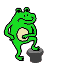 Secret of the frog ZERO. sticker #13339298