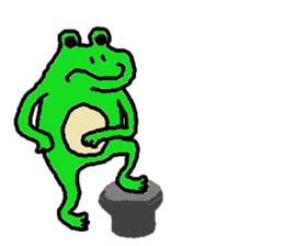 Secret of the frog ZERO. sticker #13339298