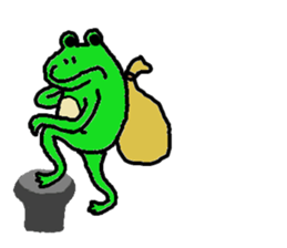 Secret of the frog ZERO. sticker #13339299