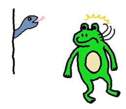 Secret of the frog ZERO. sticker #13339306