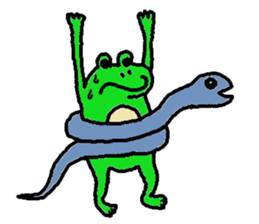 Secret of the frog ZERO. sticker #13339308