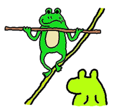 Secret of the frog ZERO. sticker #13339314