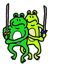 Secret of the frog ZERO. sticker #13339317