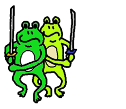 Secret of the frog ZERO. sticker #13339317