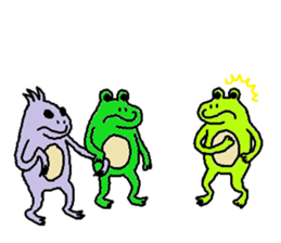 Secret of the frog ZERO. sticker #13339323