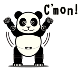 ROBO Panda English sticker #13339698