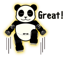 ROBO Panda English sticker #13339702
