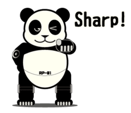 ROBO Panda English sticker #13339703