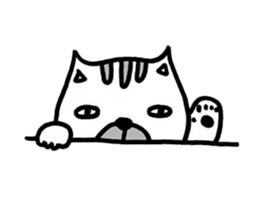 A B&W Cat's Daily sticker #13340654