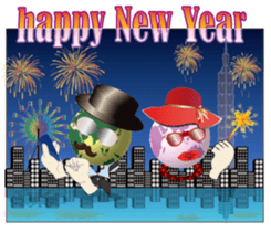 Earth husband and wife sticker #13341596