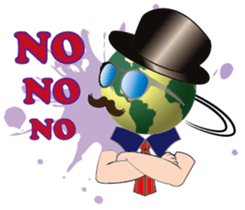 Earth husband and wife sticker #13341611